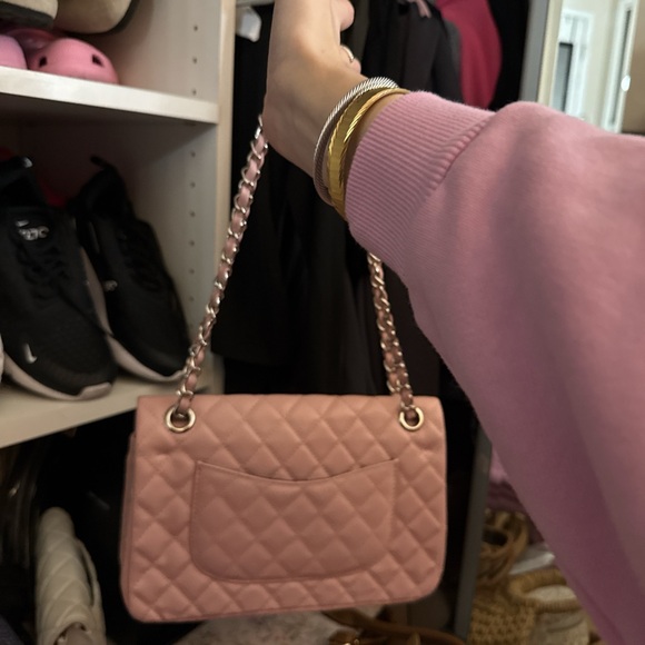 CHANEL Light Pink Quilted Flap Bag - Picture 7 of 8